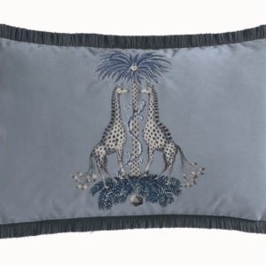 Kruger Rectangle Blue Cushion